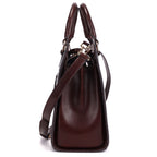 Fabiola Premium Genuine Leather Tote Bag for Women | Dark Brown Luxury Handbag