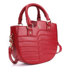 Maple Premium Genuine Leather Grab Bag for Women | Maroon Luxury Handbag