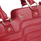 Maple Premium Genuine Leather Grab Bag for Women | Maroon Luxury Handbag