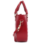 Maple Premium Genuine Leather Grab Bag for Women | Maroon Luxury Handbag