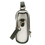 Montana Premium Genuine Leather Crossbody Bag for Women | Off White & Olive Leather Handbag