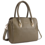 Kyle Premium Genuine Leather Bowling Tote Bag for Women | Olive Leather Handbag