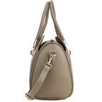 Kyle Premium Genuine Leather Bowling Tote Bag for Women | Olive Leather Handbag