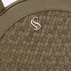Olive Premium Genuine Leather Crossbody Sling Bag for Women | Suede & Cow Leather Handbag