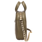 Olive Premium Genuine Leather Crossbody Sling Bag for Women | Suede & Cow Leather Handbag