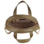 Olive Premium Genuine Leather Crossbody Sling Bag for Women | Suede & Cow Leather Handbag