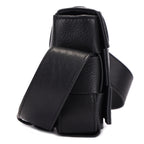 Coppice Premium Genuine Leather Crossbody Bag for Women | Black Vintage Leather Handbag