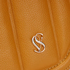 Keats Premium Genuine Leather Crossbody Sling Bag for Women | Mustard Cow Leather Handbag