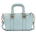 Ziva Premium Genuine Leather Tote Bag for Women | Blue Haze Luxury Handbag