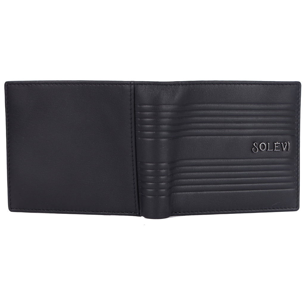 Eli Genuine Leather Wallet for Men – Premium Black Card Holder Wallet