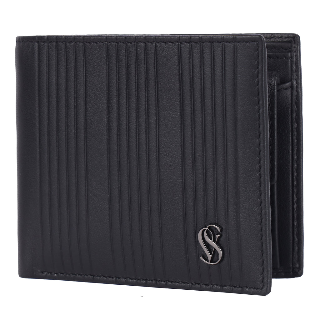 Raphael Genuine Leather Coin Pocket Wallet for Men – Premium Black Wallet