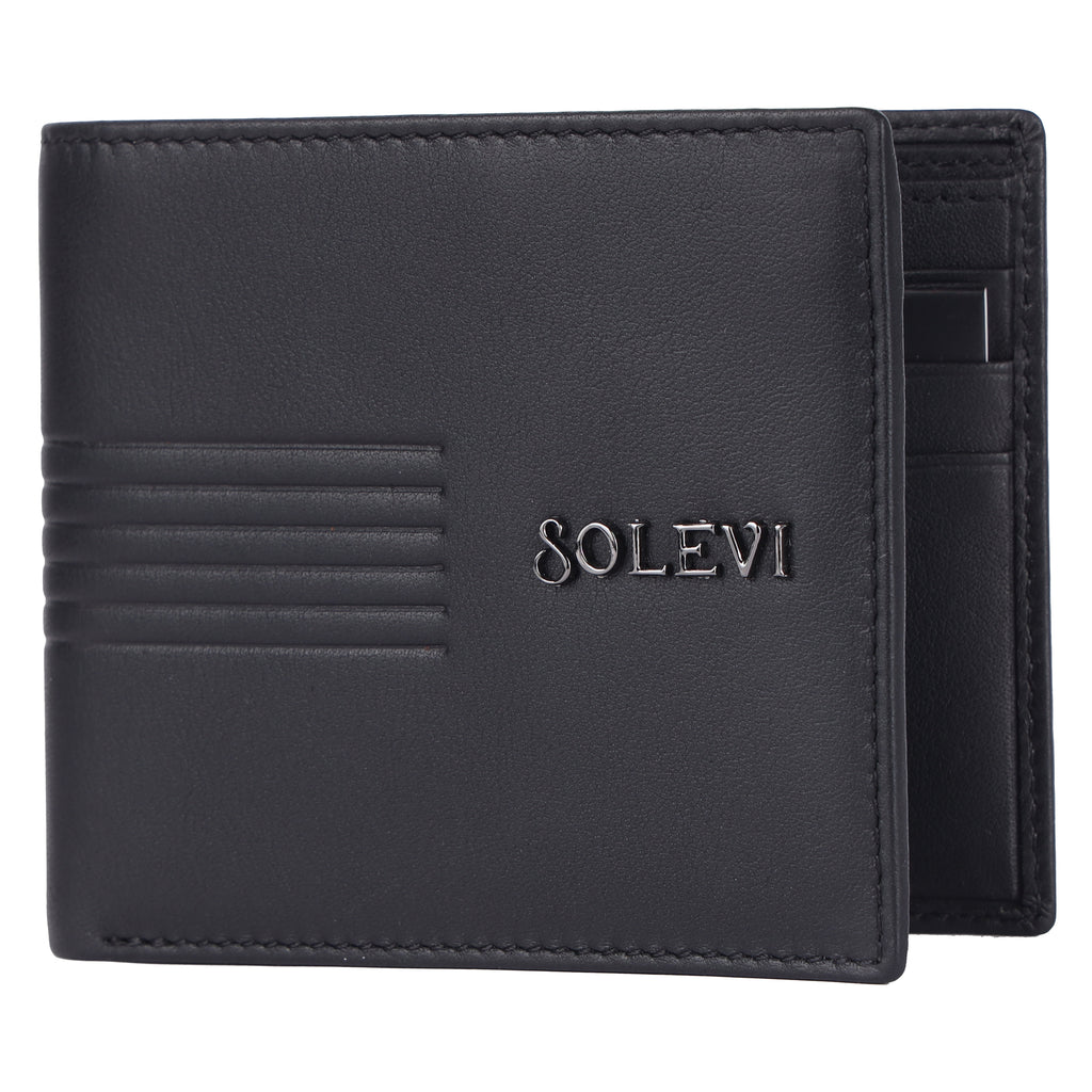 Maxime Genuine Leather Wallet for Men – Premium Black Leather Wallet