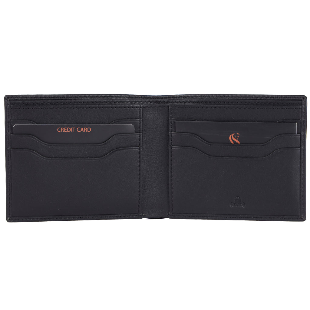 Raphael Genuine Leather Card Wallet for Men – Premium Black Wallet