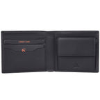 ElI Genuine Leather Coin Pocket Wallet for Men – Premium Black Wallet