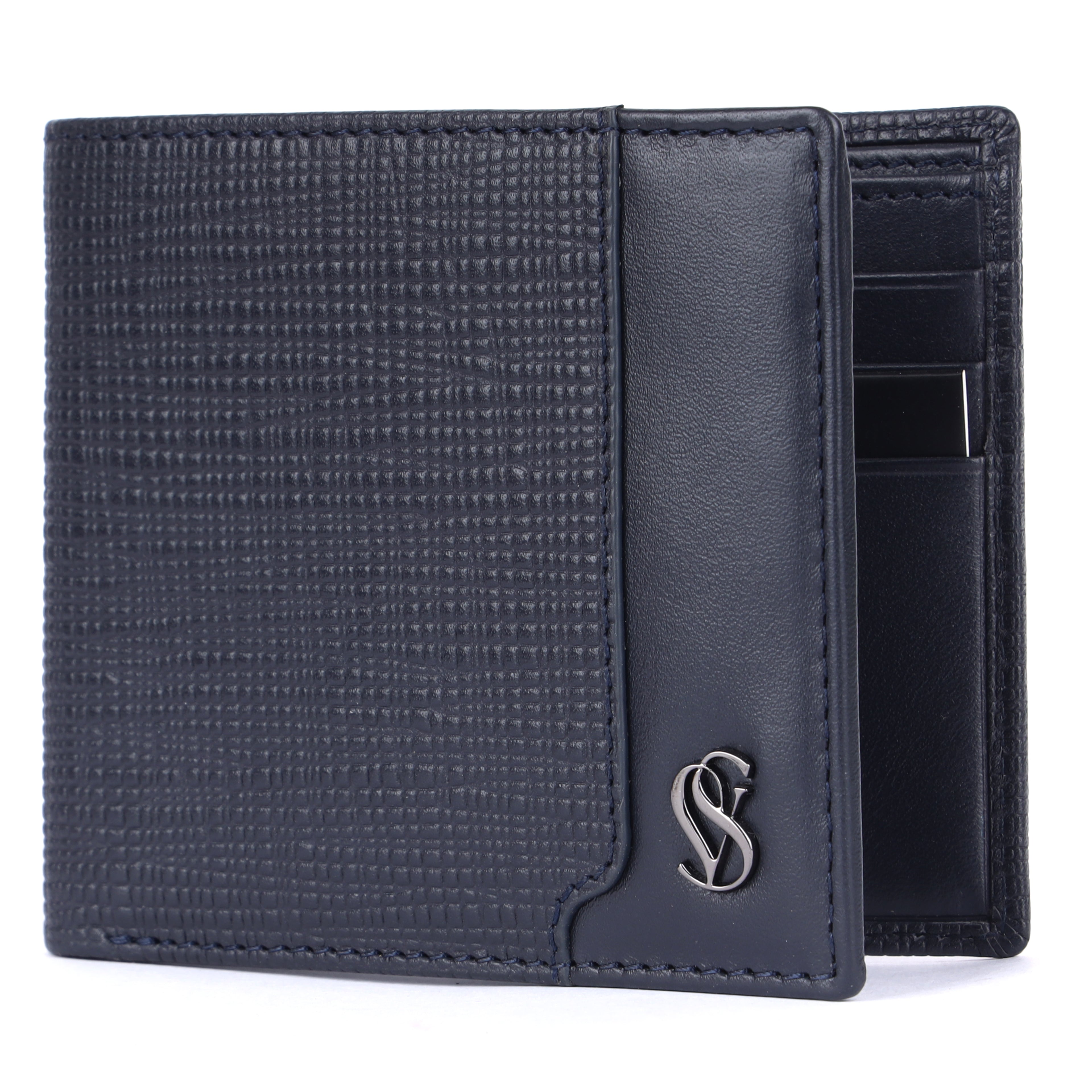 Mees Full-Grain Leather Men's Both Side Card Wallet