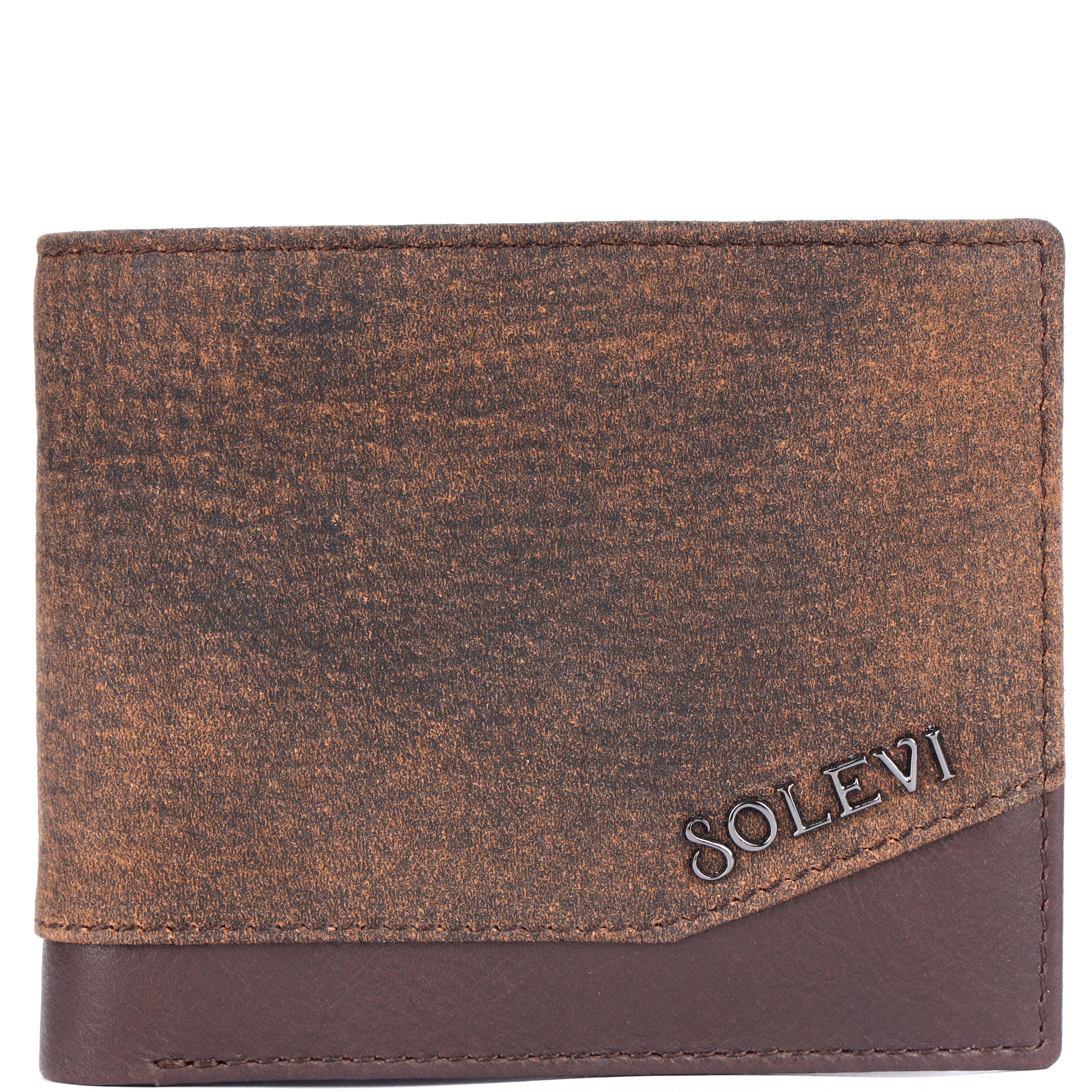 Finn Premium Genuine Leather Bi-Fold Wallet for Men with Coin Pocket - Brown