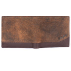 Finn Premium Genuine Leather Bi-Fold Wallet for Men with Coin Pocket - Brown
