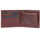 Liam Premium Genuine Leather Coin Pocket Wallet for Men | Brown & Tan