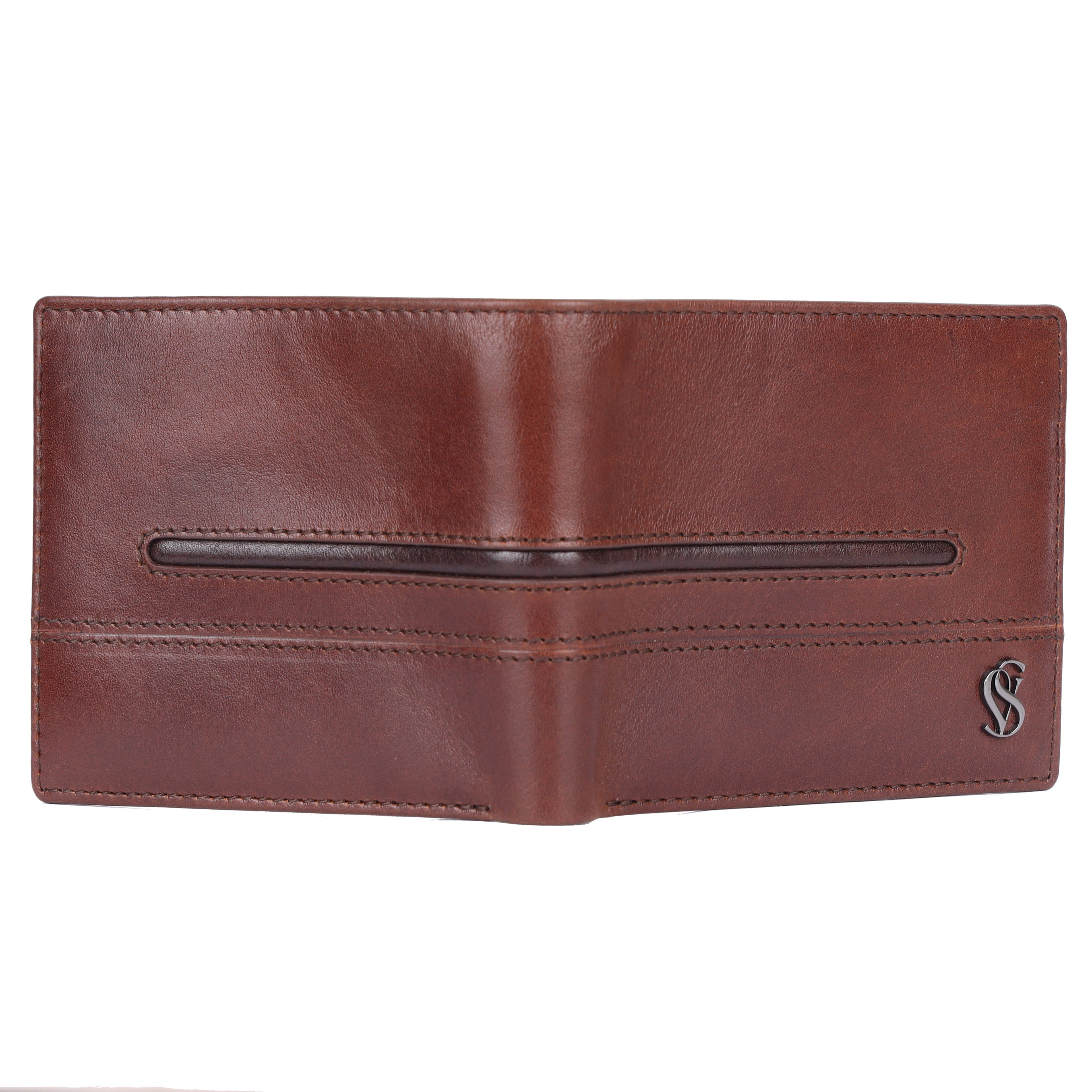 Liam Premium Genuine Leather Coin Pocket Wallet for Men | Brown & Tan