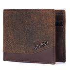 Finn Premium Genuine Leather Bi-Fold Wallet for Men - Brown