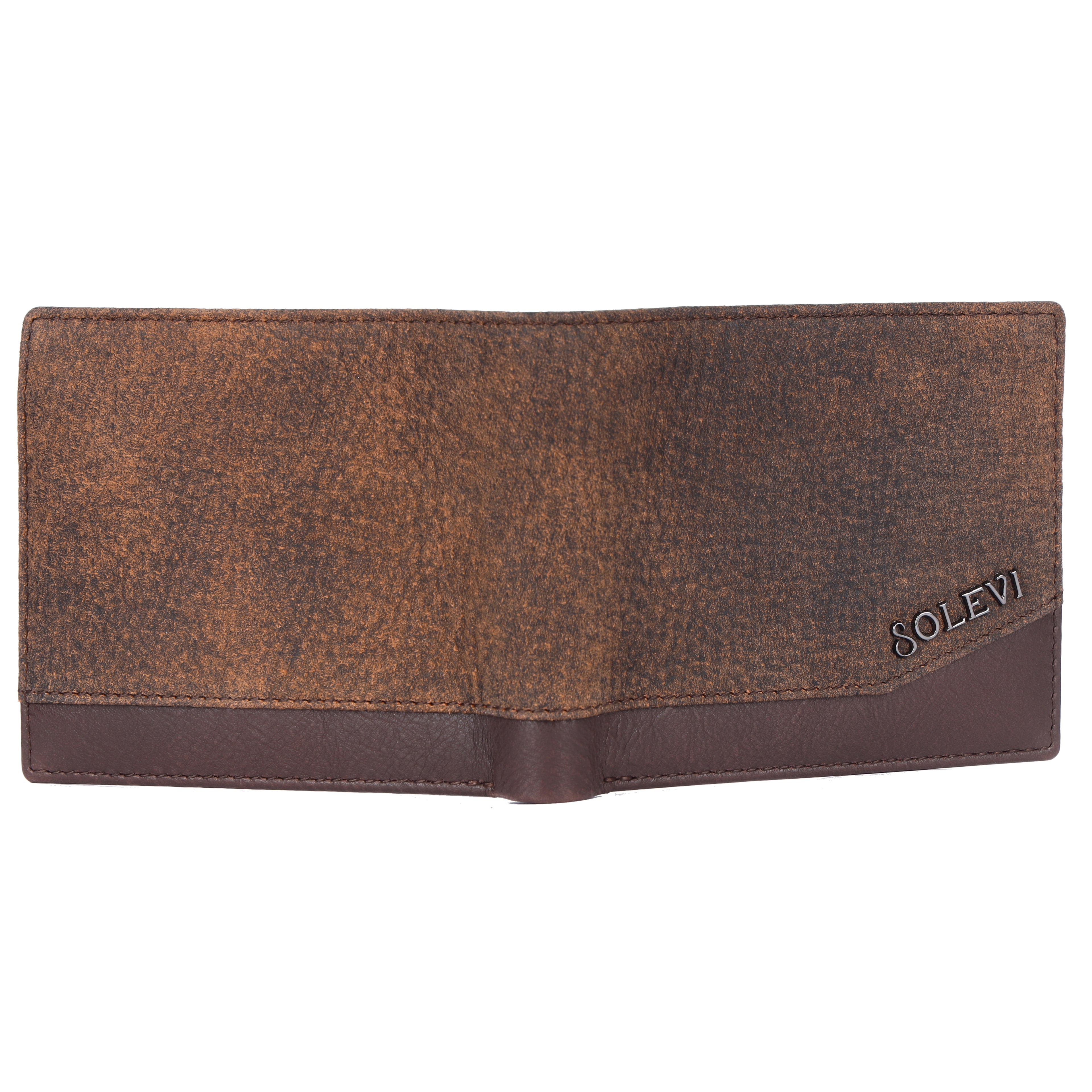 Finn Premium Genuine Leather Bi-Fold Wallet for Men - Brown