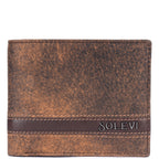 Limburg Genuine Leather Bi-Fold Wallet for Men with Coin Pocket | Brown Leather Wallet