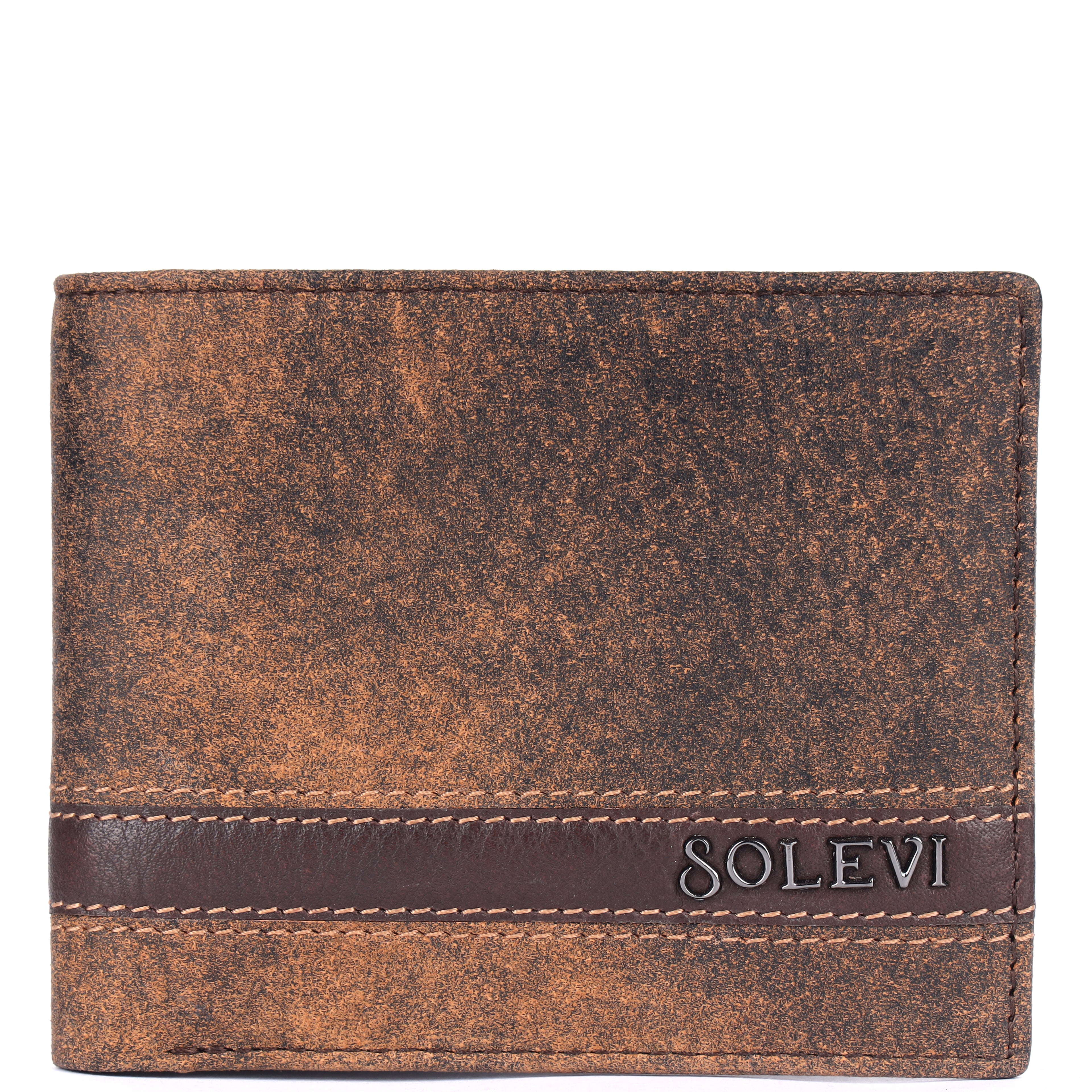 Limburg Genuine Leather Bi-Fold Wallet for Men with Coin Pocket | Brown Leather Wallet