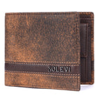 Limburg Genuine Leather Bi-Fold Wallet for Men with Coin Pocket | Brown Leather Wallet