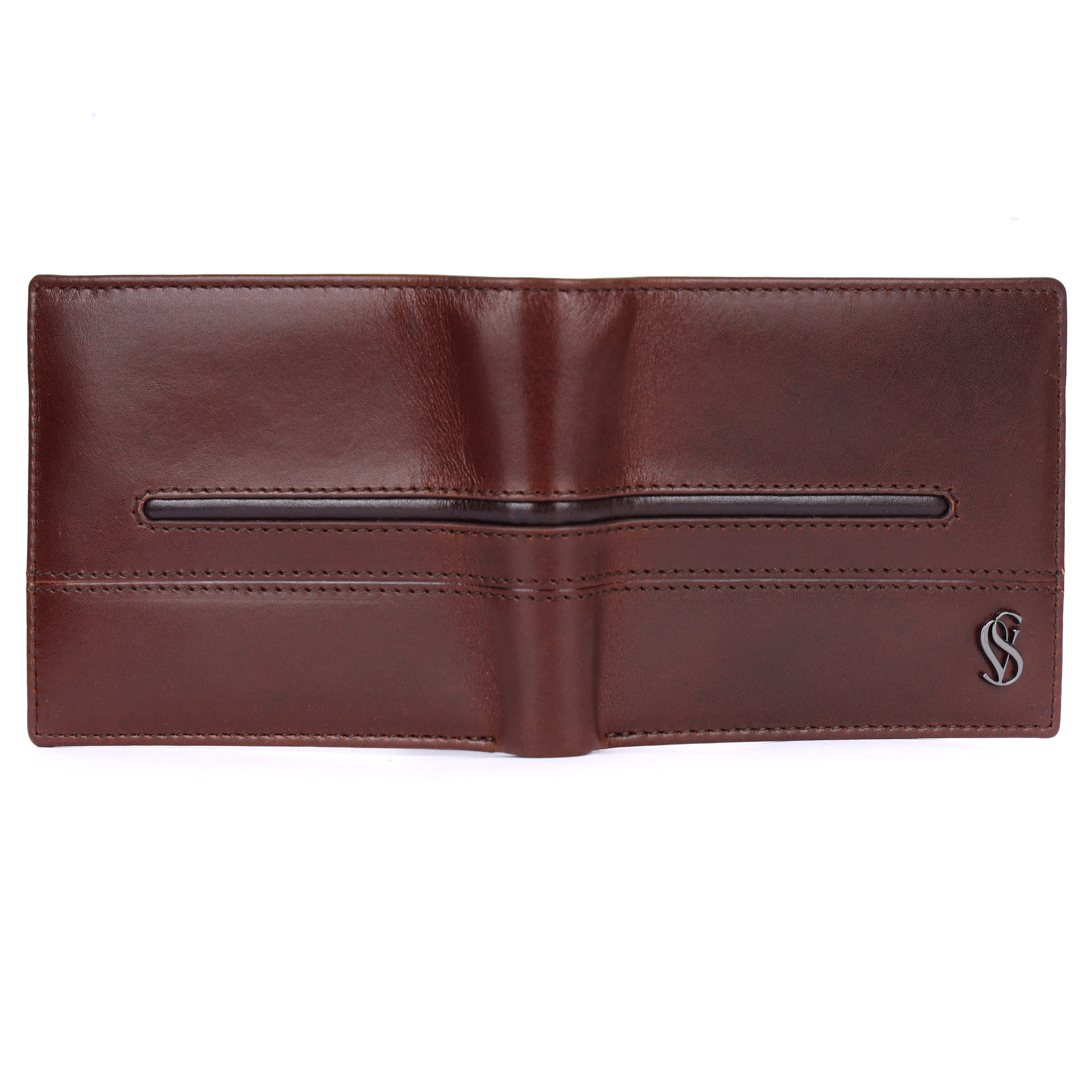 Liam Full-Grain Nappa Leather Men's Wallet – Both Side Card Case | High Black