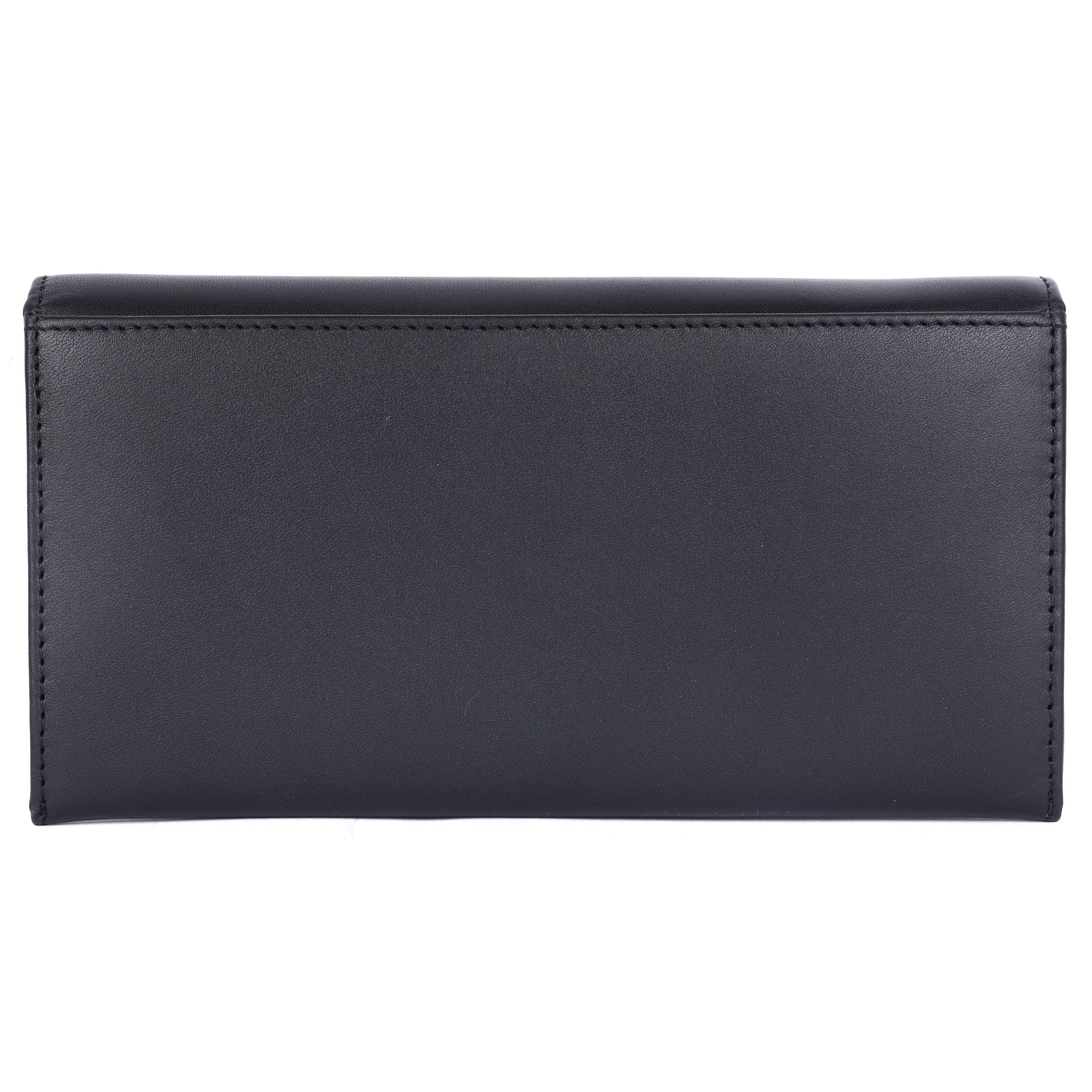 Tilburg Genuine Leather Long Wallet for Women | Black Luxury Wallet