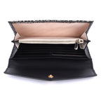 Tilburg Genuine Leather Long Wallet for Women | Black Luxury Wallet