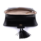 Harlin Genuine Leather Clutch for Women | Black & Olive Designer Clutch