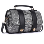 BRIENNA Genuine Leather Handbag for Women | Black Luxury Designer Bag