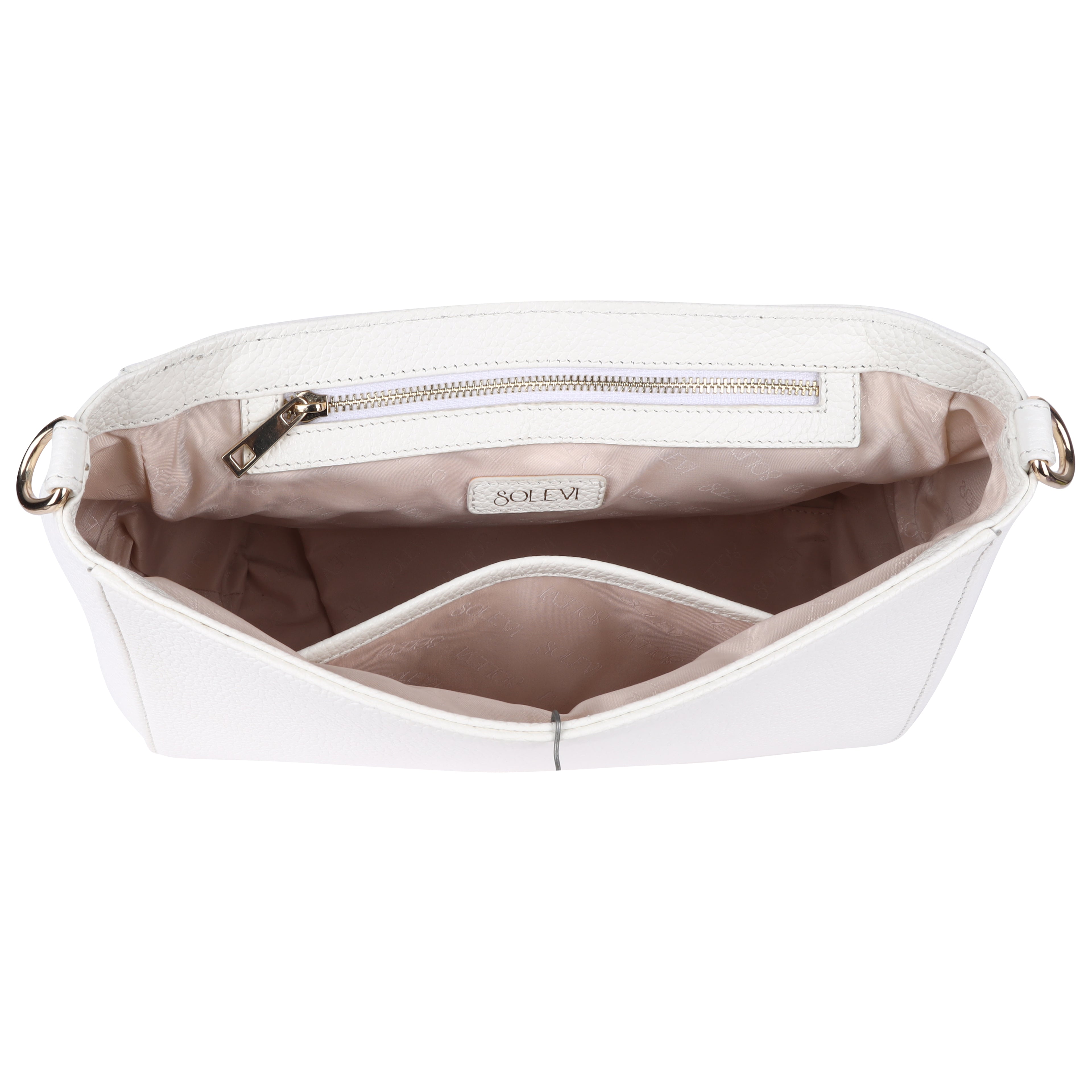 KALAHARI Genuine Leather Crossbody Bag for Women | Vanilla Flap Handbag