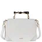 KALAHARI Genuine Leather Crossbody Bag for Women | Vanilla Flap Handbag