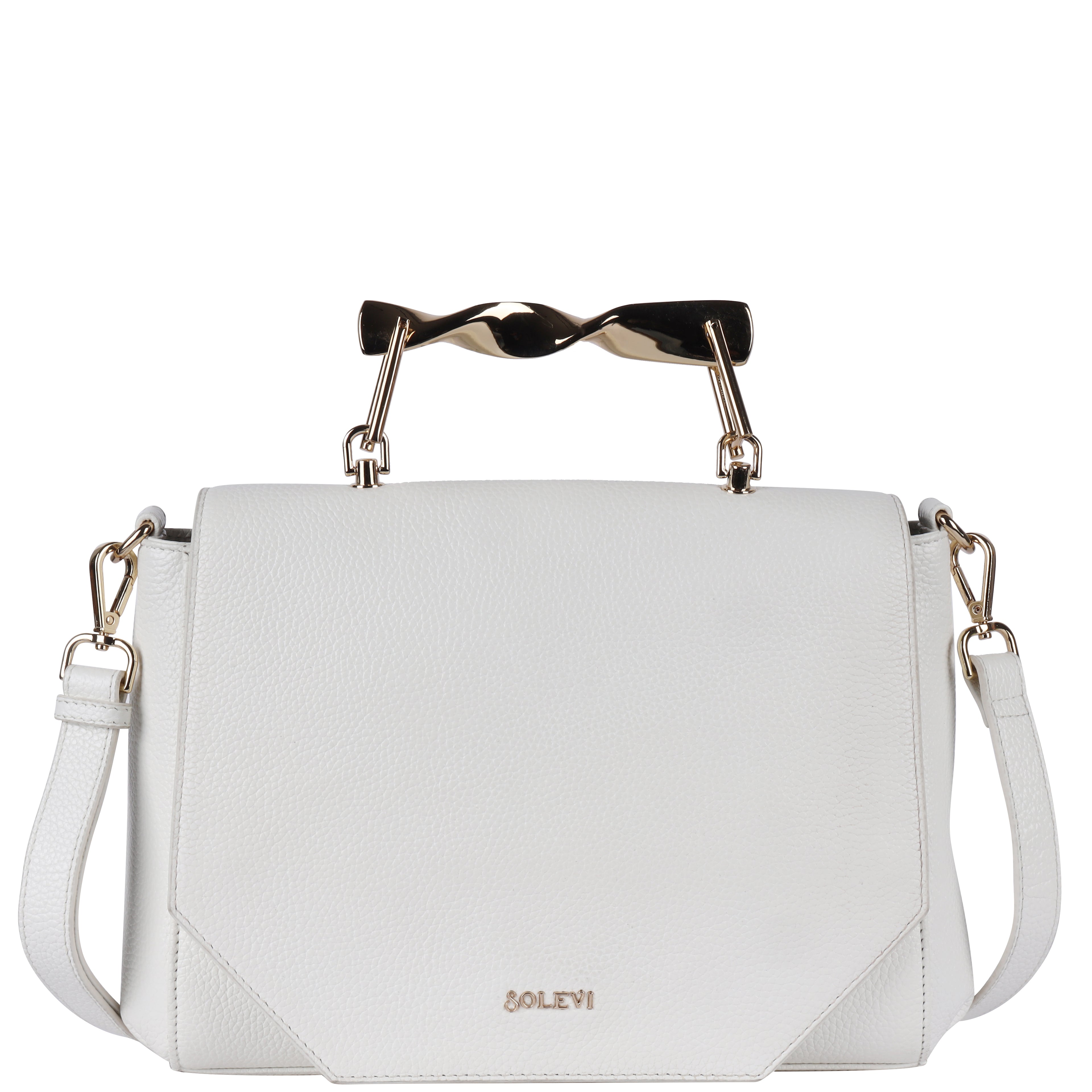 KALAHARI Genuine Leather Crossbody Bag for Women | Vanilla Flap Handbag