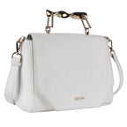 KALAHARI Genuine Leather Crossbody Bag for Women | Vanilla Flap Handbag
