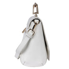 KALAHARI Genuine Leather Crossbody Bag for Women | Vanilla Flap Handbag