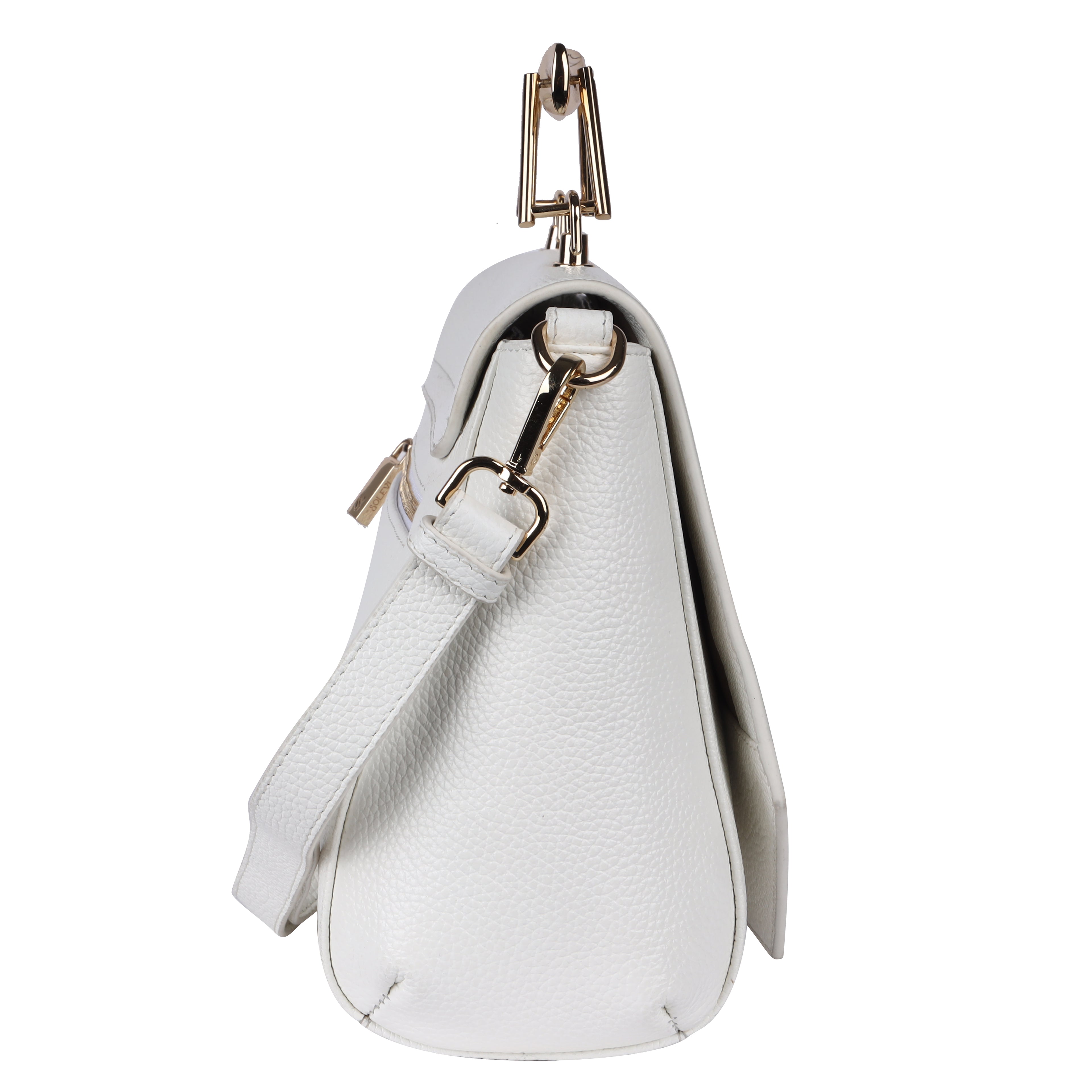 KALAHARI Genuine Leather Crossbody Bag for Women | Vanilla Flap Handbag