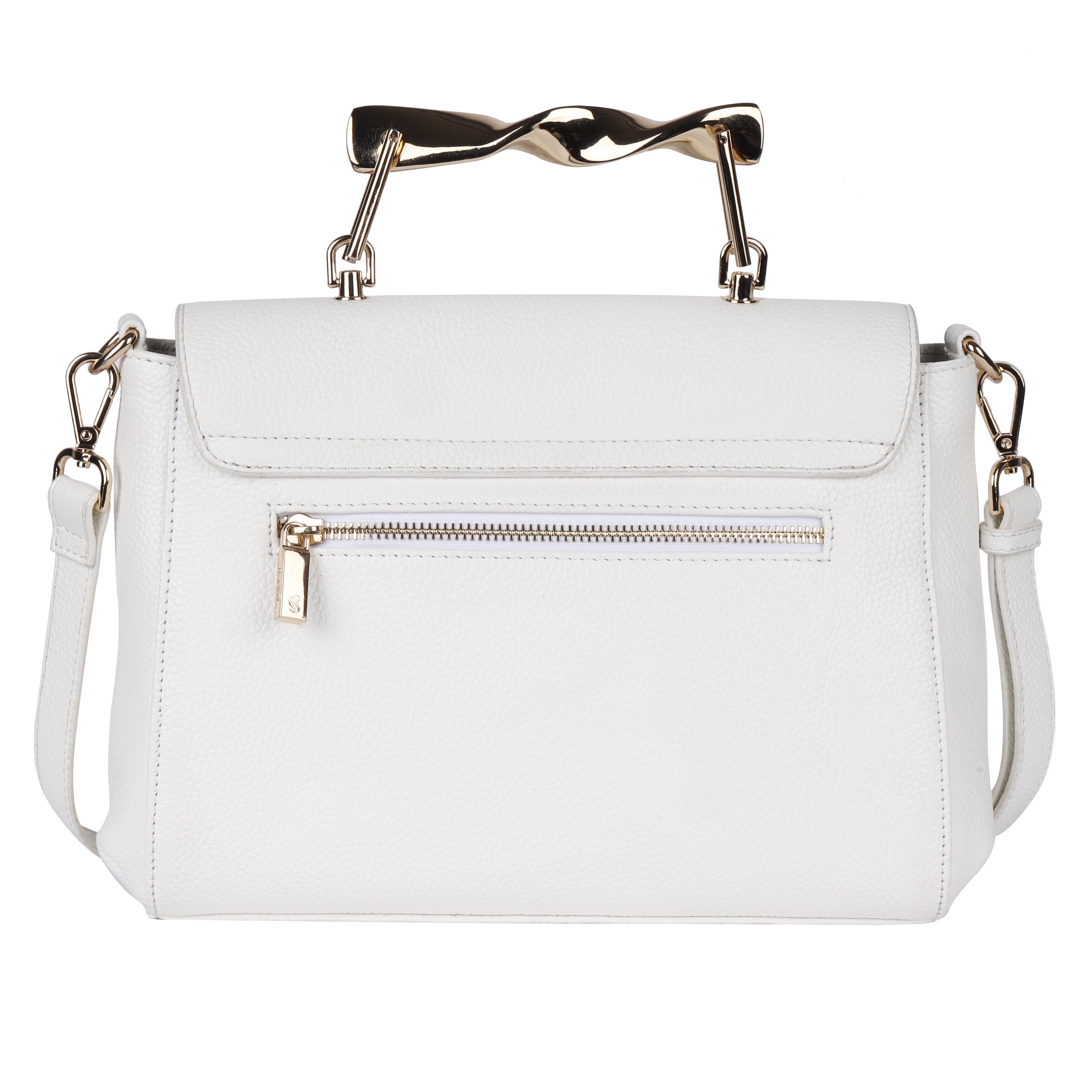 KALAHARI Genuine Leather Crossbody Bag for Women | Vanilla Flap Handbag