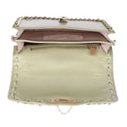 ELSY Genuine Leather Crossbody Bag for Women | Dark Pista Green Leather Bag