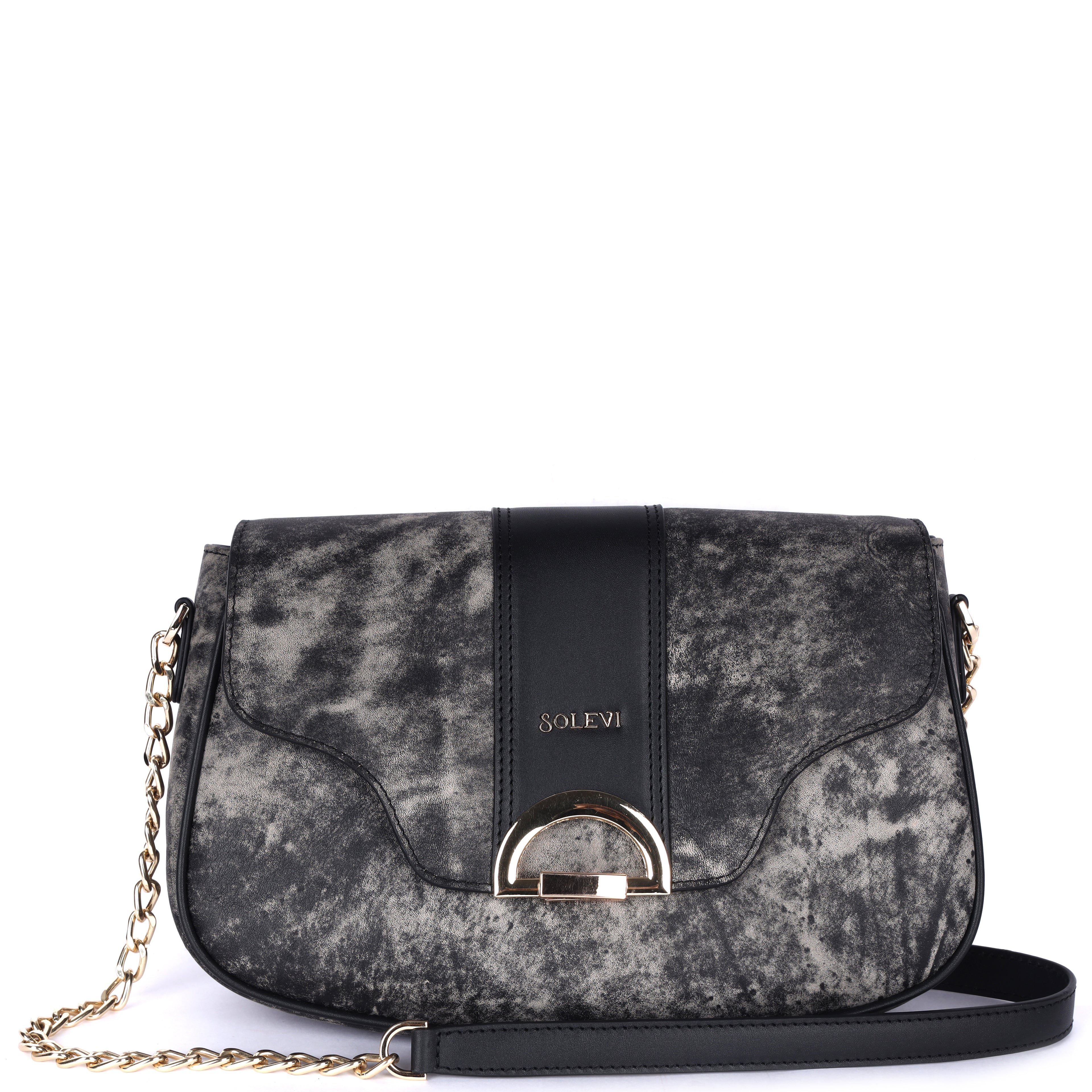 YARA Genuine Leather Crossbody Bag for Women | Black Luxury Sling Bag