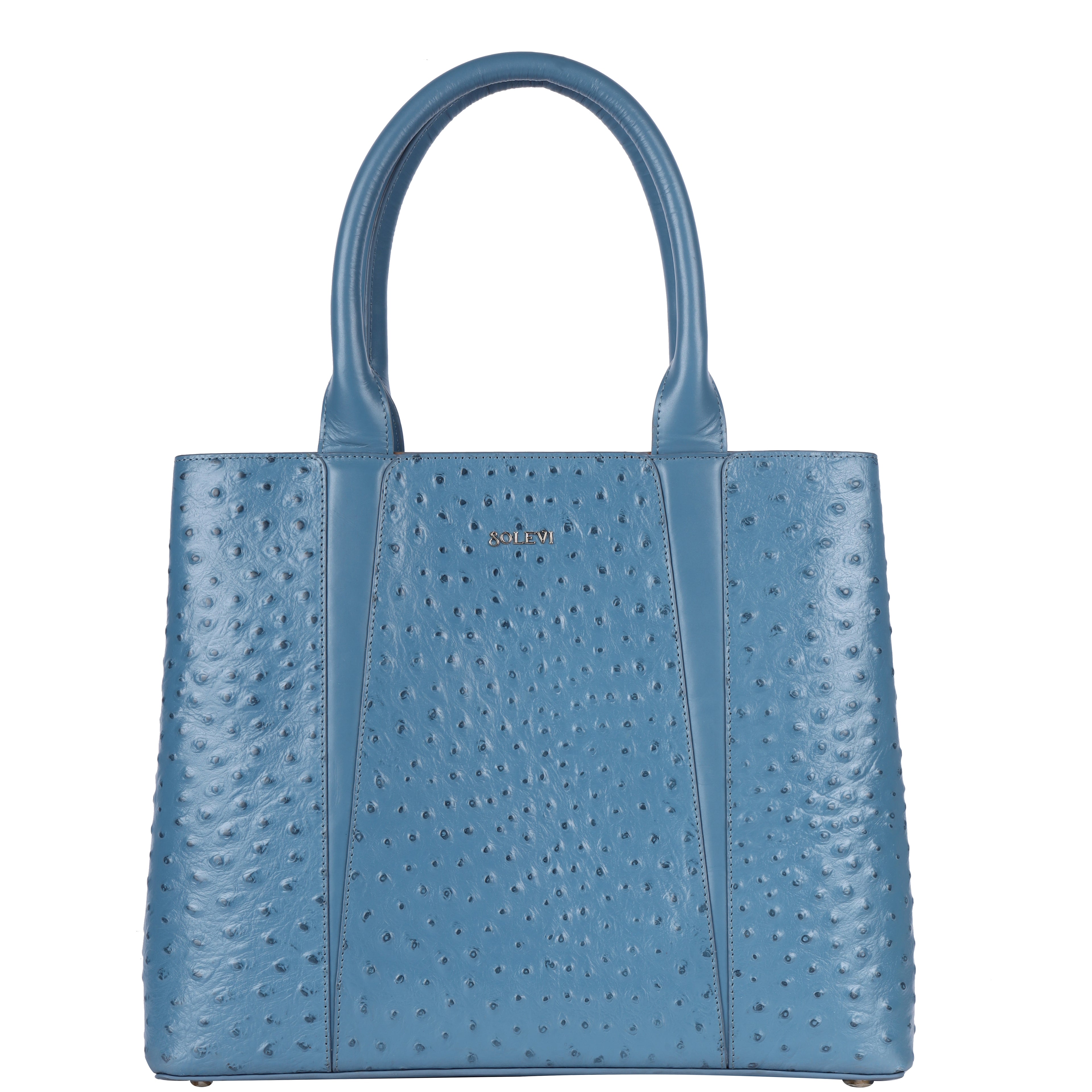 CHIVA Genuine Leather Tote Bag for Women | Vintage Blue Designer Tote