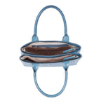 CHIVA Genuine Leather Tote Bag for Women | Vintage Blue Designer Tote
