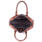 VECTURA Genuine Leather Laptop Bag for Men | Cognac Office Briefcase