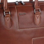 VECTURA Genuine Leather Laptop Bag for Men | Cognac Office Briefcase