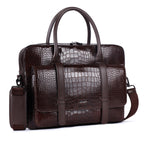 SHAUN Genuine Leather Laptop Bag for Men | Brown Executive Office Bag