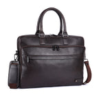 VERON Genuine Leather Laptop Bag for Men | Premium Chocolate Office Bag