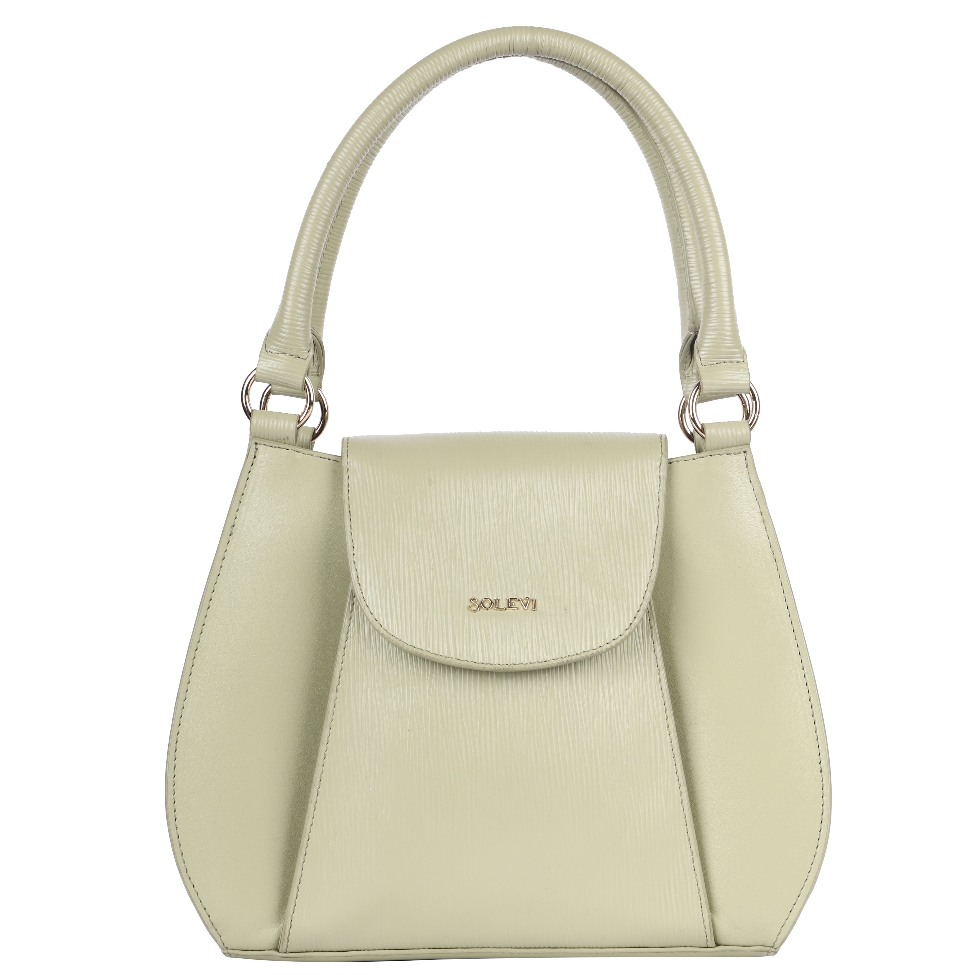 JANE Genuine Leather Shopper Tote Bag for Women | Dark Pista Leather Handbag