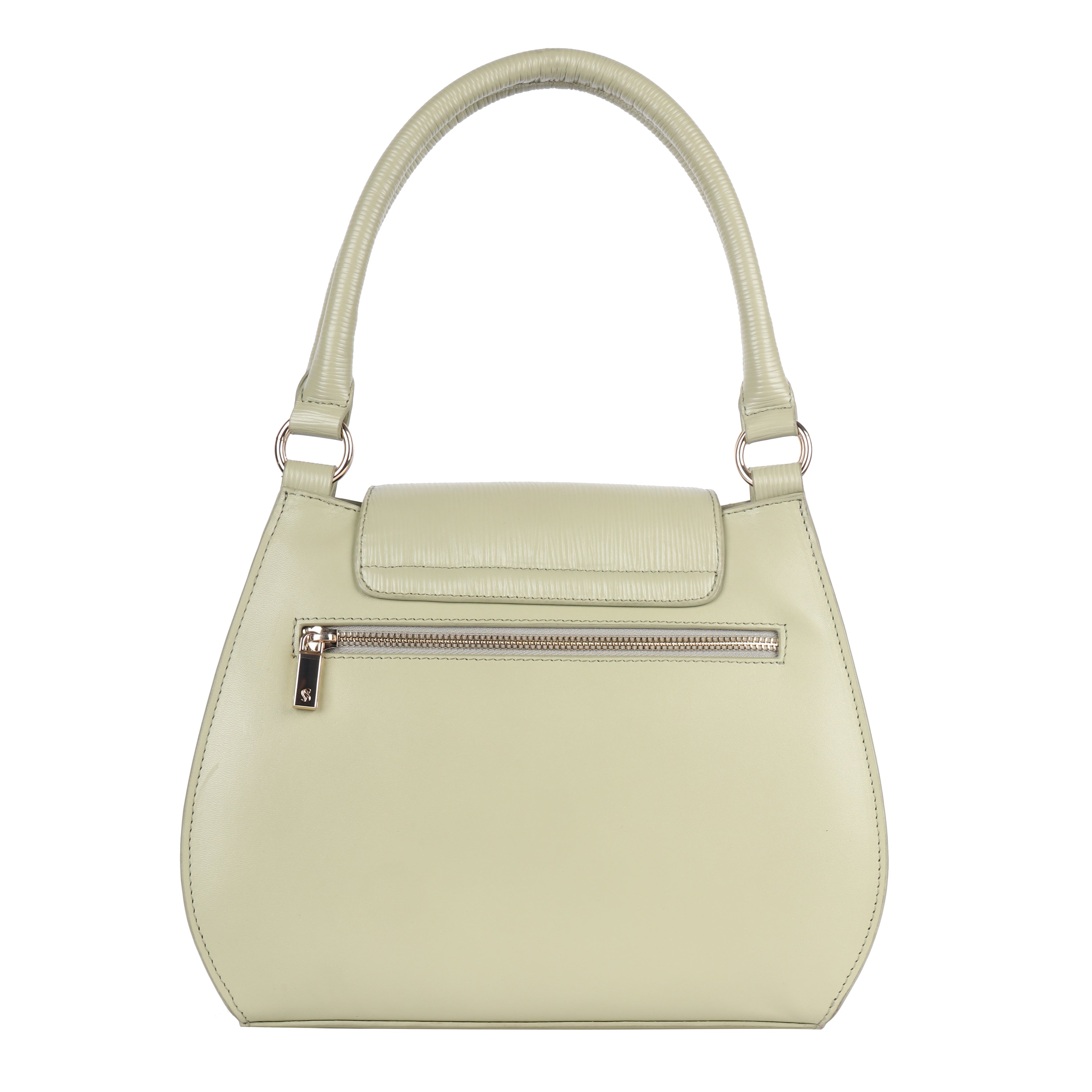 JANE Genuine Leather Shopper Tote Bag for Women | Dark Pista Leather Handbag